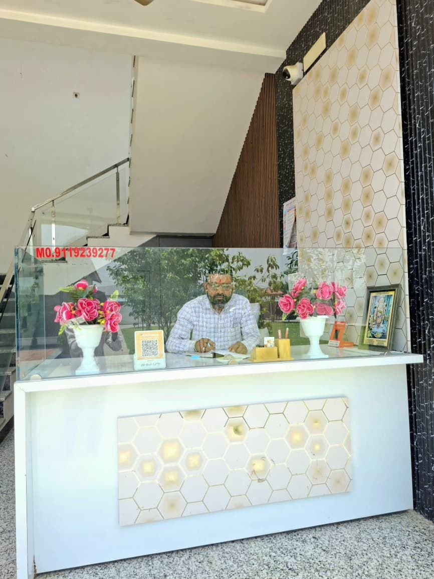 Reception desk at The Ambay Villa Udaipur